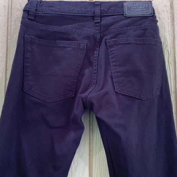 SIGNATURE by LEVI’S Girls Skinny Black Jeans Size 12 Regular Adjustable Waist - Picture 7 of 7